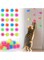 Palksky Interactive Cat Scritters Toys, 24PCS Cat Ball Toy on Wall for Indoor Cats, Self Rolling Ball Cat Toys, Interactive Cat Enrichment Stimulation Toys for Self Play, Cat Exercise Toys