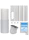 MAKINGTEC Portable Air Conditioner Windows Vent Kit, Adjustable Window Seal with 5.9 Inch Diameter, 59 Inch Length Exhaust Hose for A/C Unit Universal for Sliding Horizontal or Vertical Windows