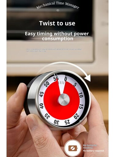 Visual Timer   Battery-Free Magnetic Loud Alarm   Kitchen Study Work Timer