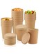 seven Bulk Case of 100 Sets - 32 oz. Paper Food Containers with Vented Lids for Hot Soup, Ice Cream, and More - Disposable Kraft Bowls