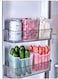 Fridge Side Door Storage Box, Fridge Set of 3, Plastic Containers for Food Storage, Beverage Holder, and Pantry Organizer - Ideal for Refrigerator Door Space and Cabinet Kitchen Essential