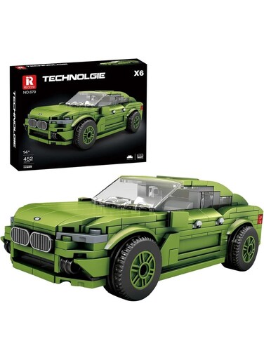 Reobrix Technik 679 Toy Car Building Kit, Clamping Blocks, Kit For Model Car, Racing Car, Super Sports Car For Children And Adults, 2024 Collecti, Compatible With Lego (452 Pieces)