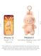 Labubu The Monsters Plush Doll Keychain Set 6 Pcs - Bing Into Energy Cute Vinyl Face Stuffed Animal Bag Charms With Hanging Loop, Fluffy Kawaii Backpack Pendant &amp; Car Ornament, Colorful
