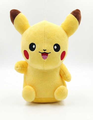 Generic Pokemon Pikachu Plush Toy 12 Inch - Soft Yellow Stuffed Animal Doll With Embroidered Face &amp; Hanging Loop, Cute Anime Cartoon Figure Pillow, Nintendo Character Birthday Eid Ramadan Gift