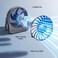 Aecooly Portable Table Fan CHIC 02 &ndash; Compact Rechargeable USB Desk Fan with 4 Speeds &amp; 180&deg; Adjustable Cooling