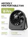 Aecooly Portable Table Fan CHIC 02 &ndash; Compact Rechargeable USB Desk Fan with 4 Speeds &amp; 180&deg; Adjustable Cooling