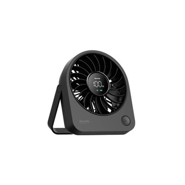 Aecooly Portable Table Fan CHIC 02 &ndash; Compact Rechargeable USB Desk Fan with 4 Speeds &amp; 180&deg; Adjustable Cooling