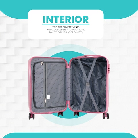 STARGOLD Single Travel Trolley Luggage Hardside Expandable 4 Spinner Wheels 20 Inch 3 Numbered lock ABS+PC Material