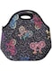 Wrapables Insulated Neoprene Reusable Lunch Bags, One Size, Bikes in Space