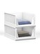 2 Pack Wardrobe Drawer Boxes, Stackable Wardrobe Organiser, Foldable Storage Boxes for Home Organization