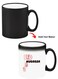 Color Changing Heat Sensitive Ceramic Mug, Image Revealed When HOT Liquid is Added! Eid Mubarak Black