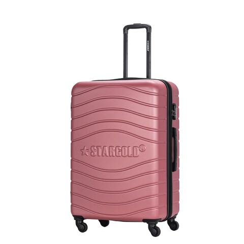 STARGOLD 4 Pack Of Hardside Spinner Number Locked Luggage Trolley