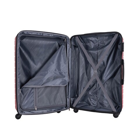 STARGOLD 4 Pack Of Hardside Spinner Number Locked Luggage Trolley