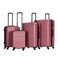 STARGOLD 4 Pack Of Hardside Spinner Number Locked Luggage Trolley