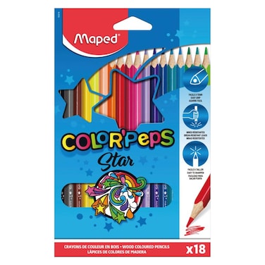 Maped Color'Peps Star Colouring Pencils Set 18 PCS