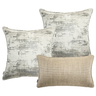 Cushion Set (Cover Only) Pedro Bundle Pillow Knot Home Cover Case for Modern Sofa Contemporary Living Room Bedroom and Office Soft Filling Washable