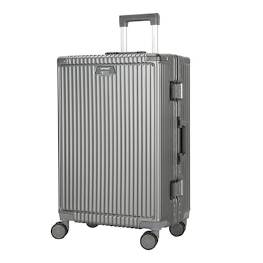 VIPTOUR PC Hard Side Zipperless Luggage TSA Lockable Travel Suitcases With Cup Holder, Single Luggage Hardside PC Luggage, PC  Suitcase 360&deg; Spinner Wheels With TSA Number Lock 25 Inch