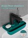 Kitchen Sink Splash Guard,Silicone Faucet Mat,Sink Draining Pad Behind Faucet,Kitchen Accessories,Faucet Absorbent Mat With drain basket,Bathroom Water Catcher