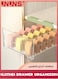 Underwear Organizer Drawer for Closet,18 Cells Under Shelf Basket with Detachable Divider,Closet Organizer and Storage Box for Bras,Socks,Ties,Belts,Hanging Style,Green,1 Pcs