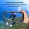 Professional Waterproof Diving Case for Snorkeling, 15M/50FT Underwater Photo &amp; Video Protective Housings with Lanyard for iPhone