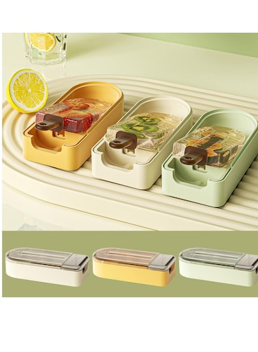 Ice Cream Model, 3 PC Homemade Ice Block Cheese Stick, Ice Cream Stick, Reusable DIY Normal Shape Ice Cream Molds, Lollipop and Ice Cream Mould, Non-Stick Ice Cube Trays (3 Colors)