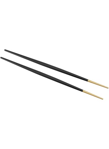 fegayu Gold Chopstick, Chopstick, 304 Stainless Steel Steady Durable(black gold)