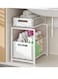 2 Pack Pull Out Cabinet Organizer,Collapsible Closet Organizers and Storage Cabinets,Heavy Duty Slide Out Drawers for Kitchen Cabinets,Tier Multi-Purpose Bathroom Organizers and Storage(3.5"+7")