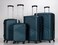 STARGOLD 4 Pack Of Hardside Spinner Number Locked Luggage Trolley