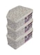 3-Piece Non-Woven Blouse Cover Beige 38 x 28 x 18.5cm