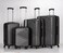 STARGOLD 4 Pack Of Hardside Spinner Number Locked Luggage Trolley