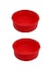 REECAGO 2pcs 6 Inch Silicone Cake Molds for Baking, Round Cake Baking Pan Non-Stick Quick Release Suitable for Cheesecake Chocolate Cake Brownie Cake puddings (6inch)