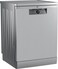 Beko BDFN26430X Dishwasher 60 cm, Freestanding, Undermountable, for 14 Place Settings, 6 Programmes, 4 Additional Functions, 3 Sink Levels, HygieneIntense, SelfDry, Program for Half Load, Silver