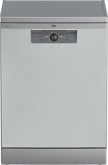 Beko BDFN26430X Dishwasher 60 cm, Freestanding, Undermountable, for 14 Place Settings, 6 Programmes, 4 Additional Functions, 3 Sink Levels, HygieneIntense, SelfDry, Program for Half Load, Silver