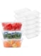 Khaleej Pack Disposable Container with Lids Bowls For Food &acirc;&euro;&ldquo; 1500 ml Pack of 10 Rectangular Microwave Plastic Freezer Soup Pint Deli Kitchen Containers Storage Box Khaleej Pack