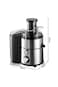 Centrifugal Juicer with Pulp Container, 75MM Wide Mouth, Multi-Function Slow Juicer, Powerful Motor