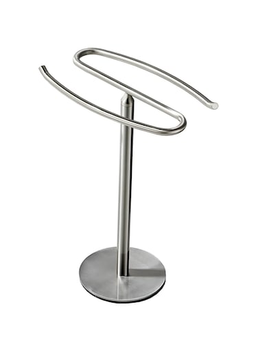 BTHRMHW Brushed Nickel Hand Towel Holder Stand, Free-Standing Towel Rack, SUS304 Stainless Steel Towel Bar Rack Stand, Tower Bar for Bathroom Kitchen Vanity Countertop&hellip;
