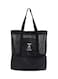 1Pc Lunch Bag Double Layers Portable Insulation Storage Package Polyester 37x43x21 Black