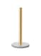 LUTAVOY Marble Paper Towel Holders Copper Plated Paper Towel Holder with Marble Base Natural Stone (KZ22 - Gold)