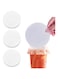 Goodern 500 Pcs Cup Sealing Film Paper Leak-proof Cup Cap Disposable Coffee Cup Lids Cup Sealer Film Liners Round Sealing Paper Pads Spill Proof Paper for Drink Cup Milk Tea Coffee Beverage Cup-12cm