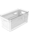 OU Clear Fresh Organizer with Basket, 5 Liter Capacity, Natural