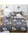Simple Style Bedding Set, Fashionable Life 4-Piece Bed Set, 1 Sheet, 1 Duvet Cover, 2 Pillowcases, No Filling, Duvet Cover Size: 180CM*220CM