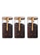 Glass Storage Jar with Bamboo Lids and bamboo Spoon,Set of 3 Airtight Food Jars Kitchen Food Storage Containers with Scoop For Serving Tea, Coffee, Flour, Sugar, Candy, Cookie, Spice 1200ml
