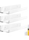 Acrylic Floating Kitchen Shelf 15 Inch, Clear Invisible Wall Bookshelves Ledge Bathroom Shelf And Small Toy Display Shelf Wall Mounted, 5Mm Thick, 3 Pcs