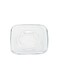 6 Pieces Cozy Glass Tea Plate, 124 Mm - Clear