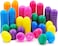 48 Pcs Easter Eggs Toys Surprise Eggs Fillable Easter Eggs Colorful Empty Shells Basket Stuffers STEM Toys for Kids Easter Egg Hunt Party Favors