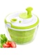 Salad Spinner Large 4.26L Capacity with Clear Serving Bowl, Colander Basket, Smart-Lock Lid, Easy Drain System, Non-Slip Base &acirc;&euro;&ldquo; Washes, Dries &amp; Dresses Lettuce, Herbs, Vegetables &amp; Fruit &acirc;&euro;&ldquo; Ideal for Kitchen Prep