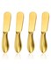 4-Piece Gold-Tone Butter Knife Set - Spreaders for Sandwich, Cream Cheese&iuml;&frac14;&OElig;Home Kitchen Tools