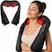 Neck and Shoulder Massager with Heat, Deep Tissue Shiatsu 3D Kneading Massager for Muscle Relaxation &amp; Pain Relief, Ideal for Shoulder, Home and Office, Gifts (Black)
