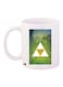 Triangle Printed Coffee Mug White/Green