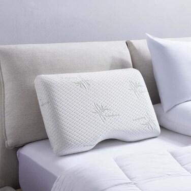 Home Elevate Ergonomic Memory Foam Pillow 45x70x14cm - White